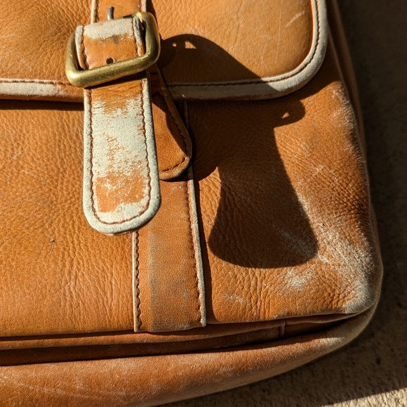 Frye flap briefcase messenger laptop bag - Picture 4 of 7